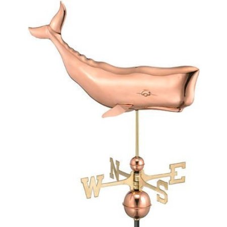 GOOD DIRECTIONS Good Directions 28" Whale Weathervane, Polished Copper 9660P